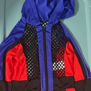 Kids Dance Costume in Blue and Red